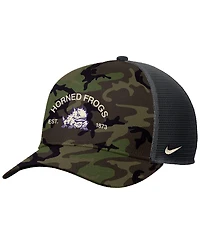 Nike Men's Camo Tcu Horned Frogs 2025 Military Appreciation Rise Adjustable Trucker Hat