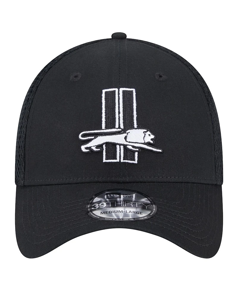 New Era Men's Black Detroit Lions Main Neo 39THIRTY Flex Hat