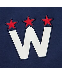 Mitchell & Ness Men's Navy Washington Capitals Heritage Lace-Up Pullover Sweatshirt