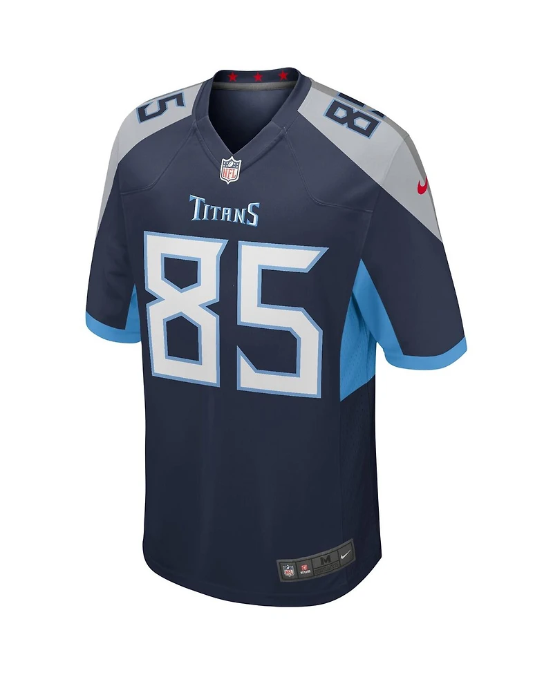 Nike Men's Derrick Mason Navy Tennessee Titans Game Retired Player Jersey