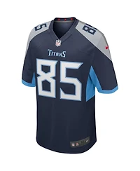 Nike Men's Derrick Mason Navy Tennessee Titans Game Retired Player Jersey