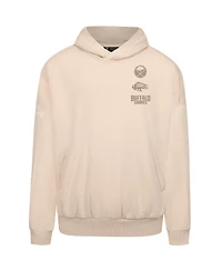 LevelWear Men's Cream Buffalo Sabres Contact Stamp Pullover Hoodie