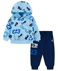 Jordan Baby Boys Street Champ Pull-On Hoodie and Joggers, 2-Piece Set