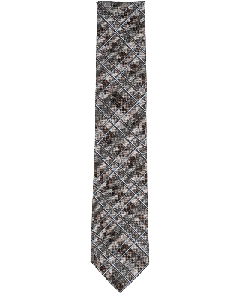 Michael Kors Men's Hyndman Plaid Pattern Classic Tie