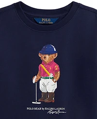 Polo Ralph Lauren Girls 2T-6X Bear Printed Boxy Sweatshirt