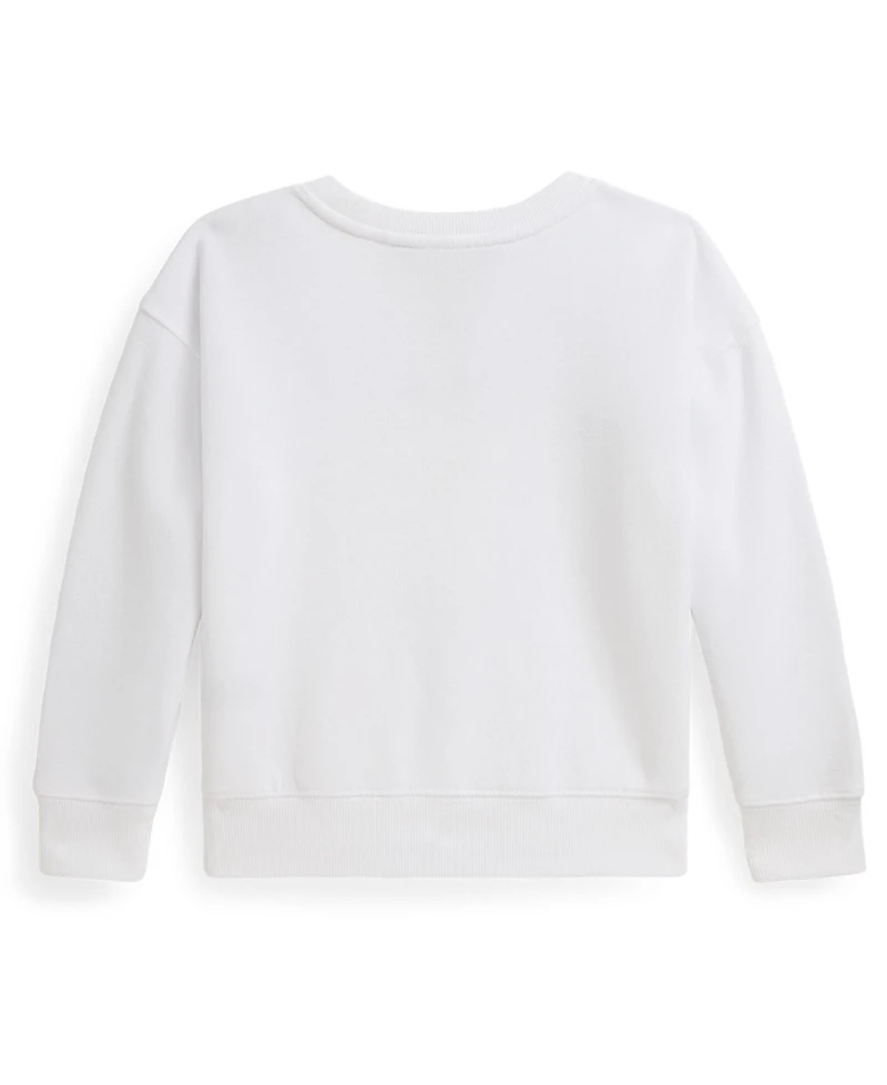 Polo Ralph Lauren Girls 2T-6X Bear Printed Boxy Sweatshirt