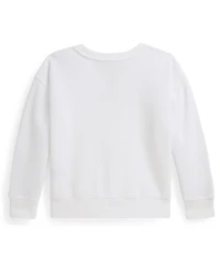 Polo Ralph Lauren Girls 2T-6X Bear Printed Boxy Sweatshirt