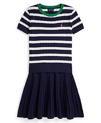 Polo Ralph Lauren Girls 7-16 Striped Sweater and Skirt, 2-Piece Set