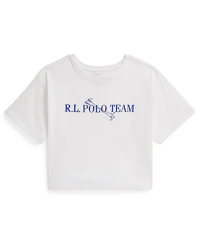 Polo Ralph Lauren Girls 7-16 Graphic Printed Boxy Short-Sleeve T-Shirt