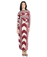 Donna Morgan Women's Long-Sleeve Midi Dress