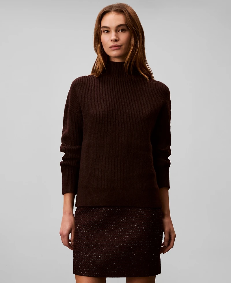 Calvin Klein Women's Textured Tweed Mini Skirt