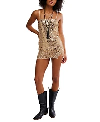 Free People Women's Midnight Kiss Mini Slip Dress