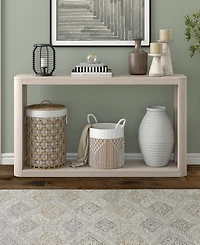 Hudson & Canal Kellan 52" Wood Wide Rectangular Console Table