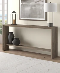 Hudson & Canal Osman 64" Wood Wide Rectangular Console Table