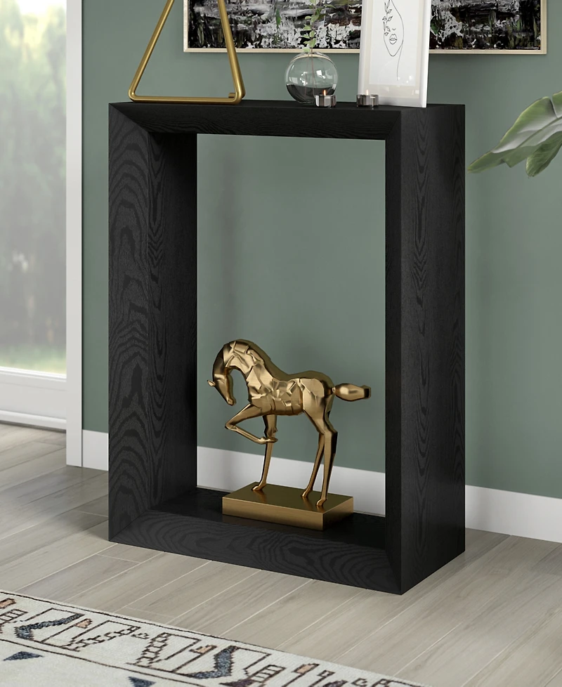 Hudson & Canal Osmond 22" Wood Wide Rectangular Console Table
