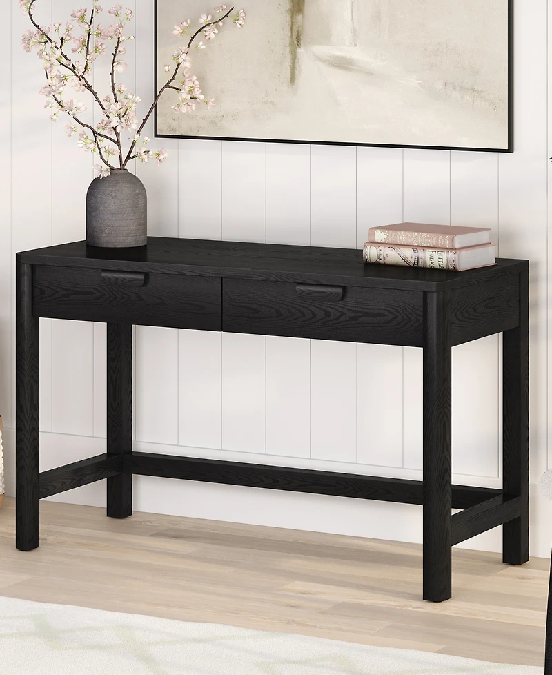 Hudson & Canal Fern 48" Wood Wide Rectangular Desk