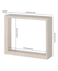 Hudson & Canal Osmond 36" Wood Wide Rectangular Console Table