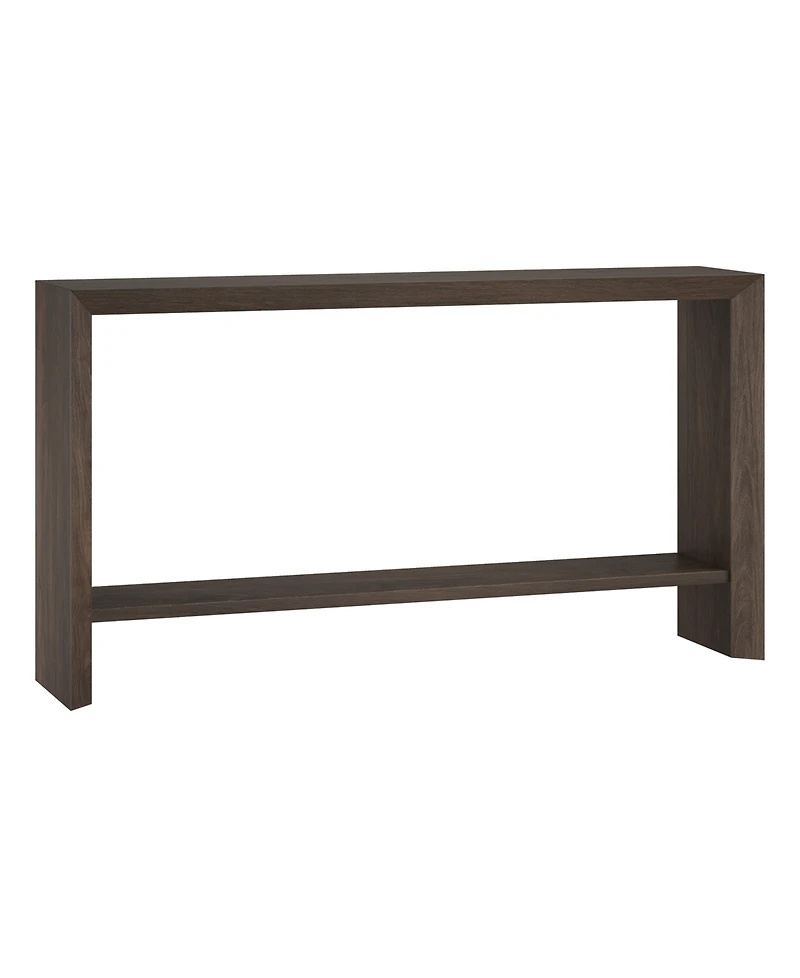 Hudson & Canal Osman 55" Wood Wide Rectangular Console Table