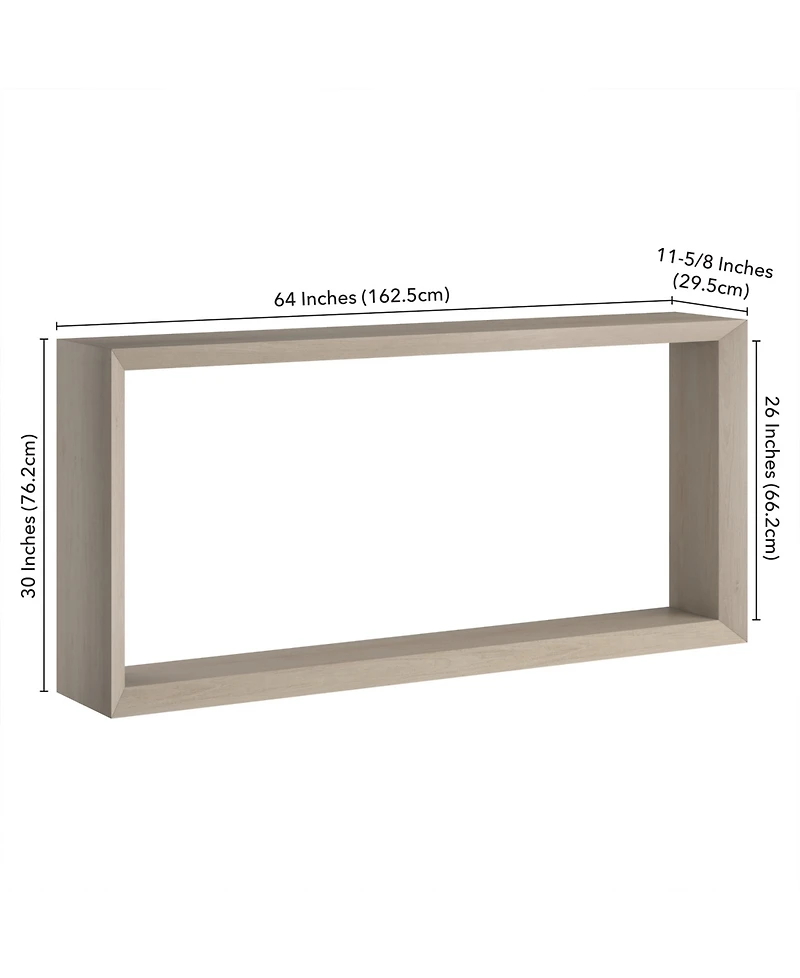 Hudson & Canal Osmond 64" Wood Wide Rectangular Console Table