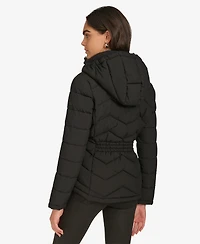 Calvin Klein Women's Short Zip-Up Hooded Puffer Jacket