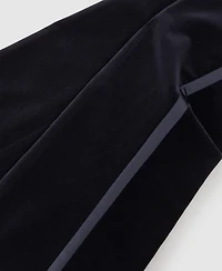 Reiss Women's Cotton Velvet Satin-Stripe Flared Pants