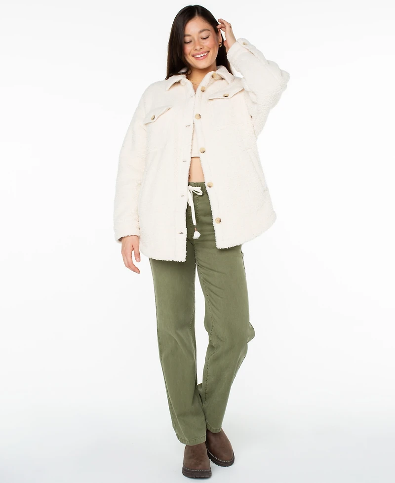 Roxy Women's Overlander Solid Button-Up Jacket