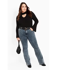 Avenue Women's Zoe Ribbed Knit Sweater