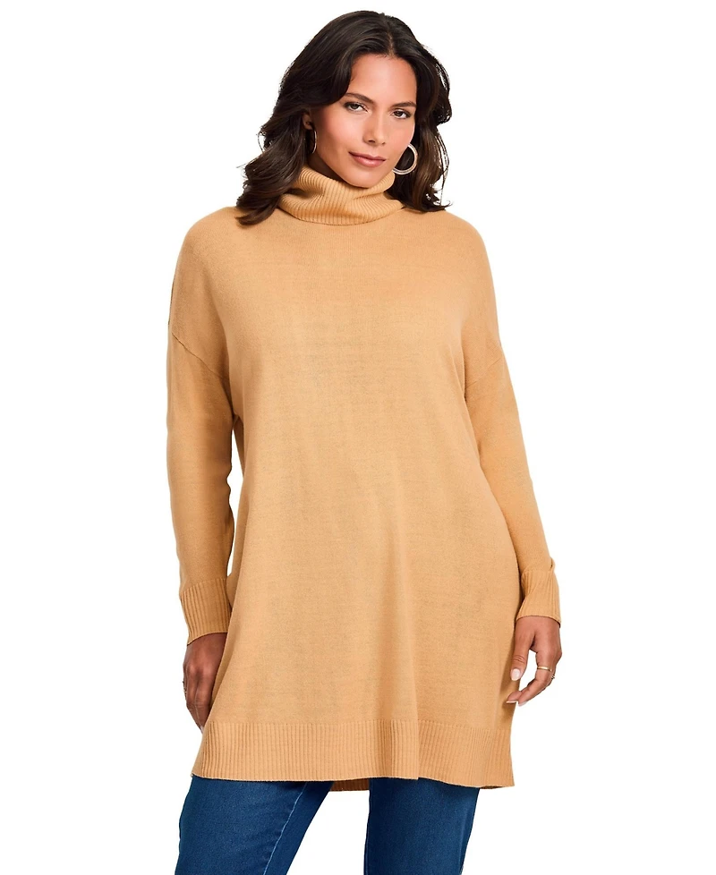 Avenue Women's Turtleneck Tunic Sweater