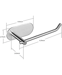 Adhesive Toilet Paper Holder - MST001 Self Adhesive Toilet Roll Holder for Bathroom Kitchen Stick on Wall Stainless Steel Brushed