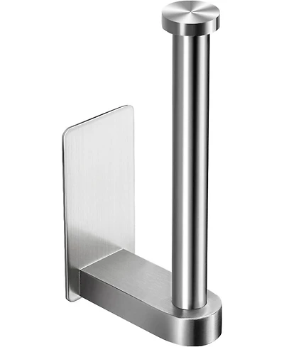 Self Adhesive Comfort Room Paper Holder - Bathroom Paper Holder Stand no Drilling Stainless Steel Brushed