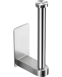 Self Adhesive Comfort Room Paper Holder - Bathroom Paper Holder Stand no Drilling Stainless Steel Brushed