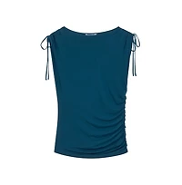 M.m.LaFleur Women's Dotty Cinch-Sleeve Top - Light Jersey
