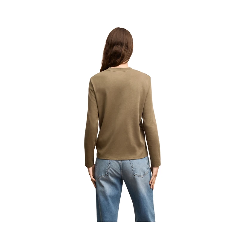 M.m.LaFleur Women's Raquel Long-Sleeve Tee - Organic Pima Cotton