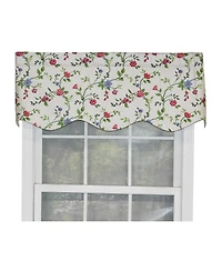 Rlf Home English Ivy Provance 100% Cotton with Fully Lined 3" Rod Pocket Valnance for Windows 50" x 15" Spring