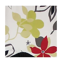 Rlf Home Aria Ruffled Window Treatment Provance Premium Quality Valance 3" Rod Pocket 50" x 17" Multi/Ivory