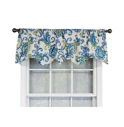 Rlf Home Sconset Rega Style 3" Rod Pocket Valance 50" x 17" Cornflower by Rlf Home