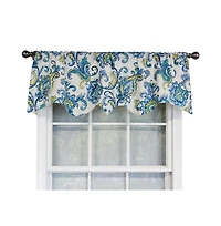 Rlf Home Sconset Rega Style 3" Rod Pocket Valance 50" x 17" Cornflower by Rlf Home