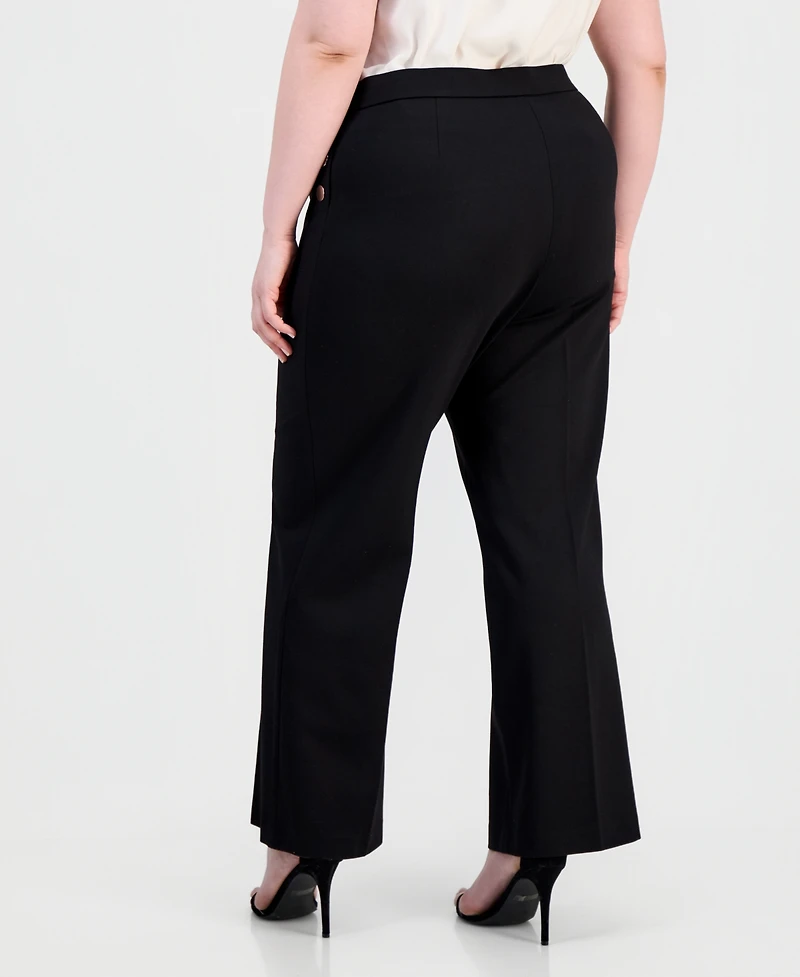 Anne Klein Plus Pull-On Sailor Pants