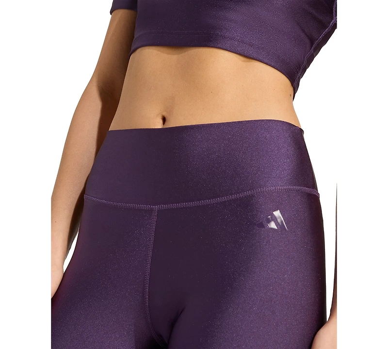 adidas Women's Optime Essentials Shine 7/8 Pull On Leggings