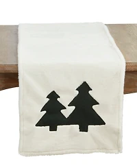 Saro Lifestyle Christmas Trees Table Runner