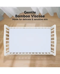 KeaBabies 2pk Fitted Crib Sheets for Boys, Girls, Baby Sheet, Standard Nursery Sheet Cover