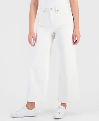 Style & Co Petite Five-Pocket High-Rise Wide Leg Jeans, Macy's Exclusive