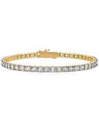 Esquire Men's Jewelry Lab-Grown Diamond (2 ct. t.w.) Bracelet in Yellow Rhodium Plated Sterling Silver