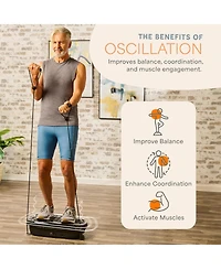 LifePro Compact Vibration Plate with Acupressure Nodes – Full Body Exercise for Lymphatic Drainage & Pain Relief