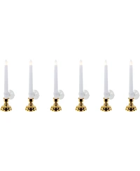Northlight Single Light Window Candles with Remote and Timer, Set of 6