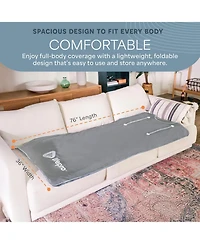 LifePro Sauna Blanket for Detoxification - Portable Far Infrared Sauna for Home Detox Calm Your Body and Mind (Regular Pink)