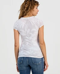 Guess Women's Cap Sleeve Top