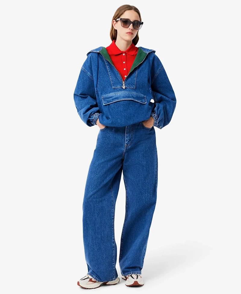 Lacoste Usa Women's Short Sleeves Slim-Fit Polo Top