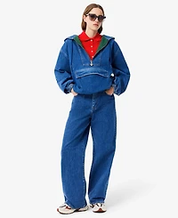 Lacoste Usa Women's Short Sleeves Slim-Fit Polo Top