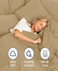 Cgk Unlimited Cotton Sheet Set 18" - 24" Inch Extra Deep Pocket Queen